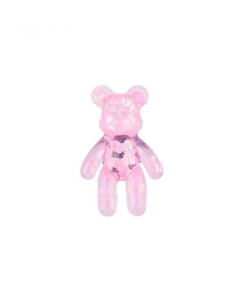 Amulet COQUI Pink glitter bear